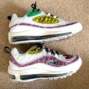 Nike Women’s Airmax 98 multi colored snakeskin